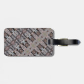 Étiquette À Bagage Knotty Cement Ikat (Dos horizontal)
