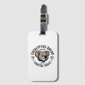 Étiquette À Bagage "Koala" "Australia" "Eucalyptus" "Wildlife" "Natur (Devant Vertical)