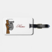 Étiquette À Bagage Koala Bear Escalade Tree Thunder_Cove (Dos horizontal)