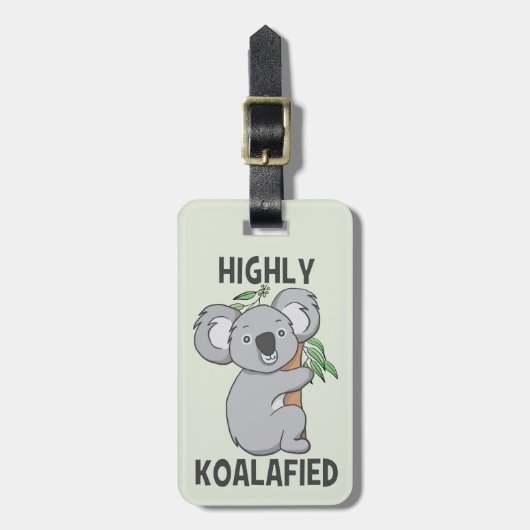 Étiquette À Bagage Koala hautement Koalafied (Devant Vertical)