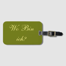Koffanhänger - Qui bin ich?