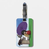 Étiquette À Bagage Kokeshi Doll (Dos Vertical)