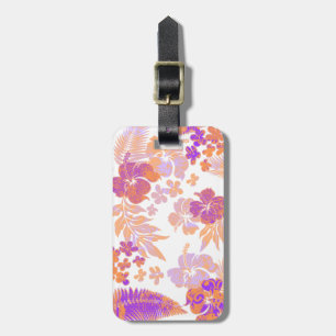 Étiquette À Bagage Kona Times Hibiscus Hawaiian Bagages Tags