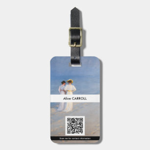 Étiquette À Bagage Kroyer - Soirée d'été à Skagen Beach - Code QR