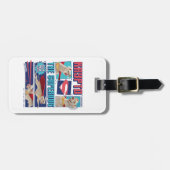 Étiquette À Bagage Krypto Les Panneaux De Bande Dessinée Super-Chien (Devant horizontal)