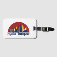 Kuala Lumpur Malaisie Rétro City Skyline Ville