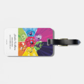 Étiquette À Bagage Kwamis coloré (Dos horizontal)