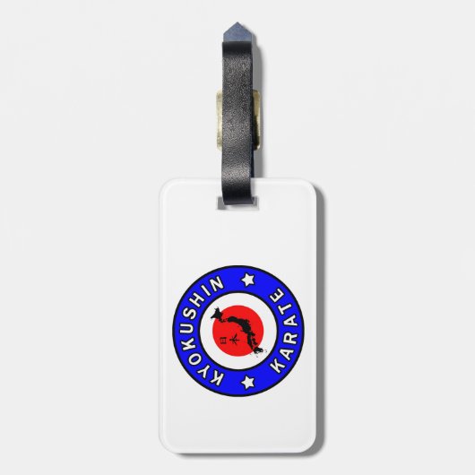 Étiquette À Bagage Kyokushin Karate (Dos Vertical)