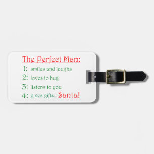 Étiquette À Bagage La balise Perfect Man-bagage