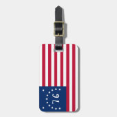 Étiquette À Bagage La bannière de Bennington : le 76 drapeau de batai (Devant Vertical)