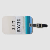 Étiquette À Bagage La belle vie de plage (Devant Horizontal)