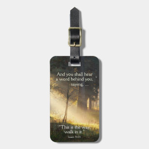 Étiquette À Bagage La Bible Verse Ésaïe 30 C'est comme ça qu'on y ent