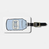 Étiquette À Bagage La bière peut illustrer Retro Design de l'amateur (Devant horizontal)