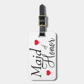 Étiquette À Bagage La bonne des coeurs d'honneur (Devant Vertical)