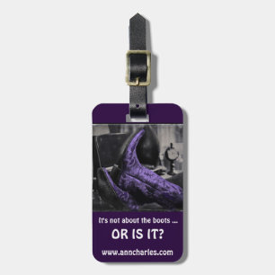 Étiquette À Bagage La botte dirige l'étiquette de bagage