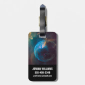 Étiquette À Bagage La bulle Nebula, Ngc 7635. (Dos Vertical)