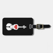 Étiquette À Bagage La caisse de violon Étiquette-Ajoutent votre (Devant horizontal)