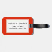 Étiquette À Bagage La carte du monde avec leurs drapeaux (Dos horizontal)