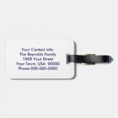 Étiquette À Bagage La colombe de la paix (Dos horizontal)