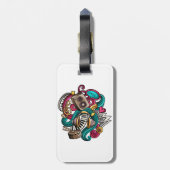 Étiquette À Bagage La Conception Musicale (Dos Vertical)