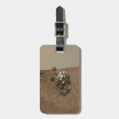 Étiquette À Bagage La Curiosité A Rover Sur La Surface De Mars. (Devant Vertical)