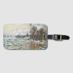 Étiquette À Bagage La débâcle des glaces par Claude Monet