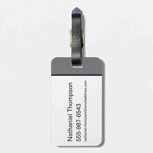 Étiquette À Bagage La devise vedette de la nuit (Dos Vertical)