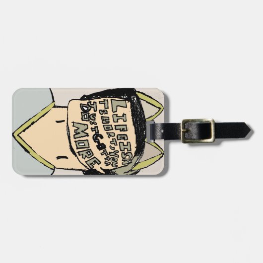 Étiquette À Bagage La durée de vie des citations est courte (Devant horizontal)