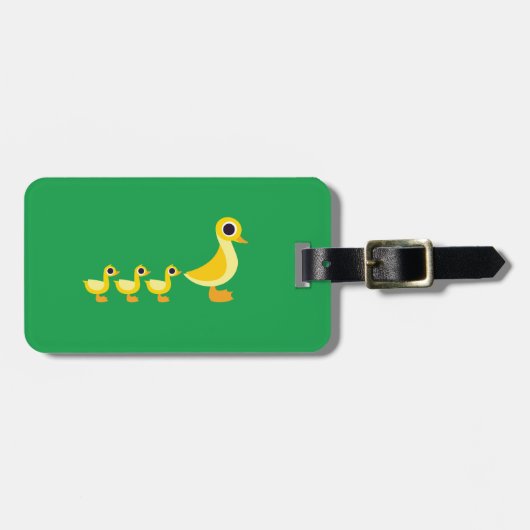 Étiquette À Bagage La famille de canard (Devant horizontal)