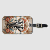 Étiquette À Bagage La faune majestueuse des éléphants décorés (Devant Horizontal)