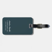 Étiquette À Bagage La femme Rouge-Dirigée attend l'affiche d'oiseaux (Dos horizontal)