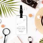 Étiquette À Bagage La Fête des mariées Noire Et Blanche Moderne Privi<br><div class="desc">Élever votre douche ou votre mariage nuptiale avec notre Fête des mariées moderne noir et blanc Favors bagage Tag. Ces étiquettes de bagage noir et blanc font des faveurs parfaites, avec une conception minimaliste de plan en papier et un élégant script d'écriture manuscrite. Ils sont un grand complément à votre...</div>