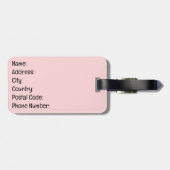 Étiquette À Bagage La fille des années 80 (Dos horizontal)