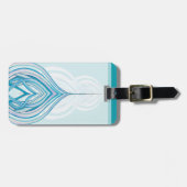 Étiquette À Bagage La fleur ouvrent l'étiquette personnalisable de (Devant horizontal)