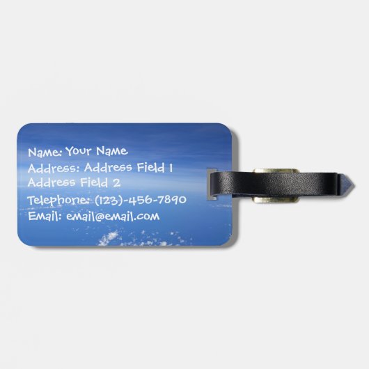 Étiquette À Bagage La foi à bord (Dos horizontal)