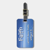Étiquette À Bagage La foi ne quitte pas la maison sans elle (Devant Vertical)