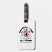 Étiquette À Bagage La foi nous réchauffe - L'application des oeuvres  (Dos Vertical)