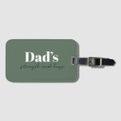 Étiquette À Bagage La force et les câlins de papa - Cadeau de Fête de (Devant Horizontal)