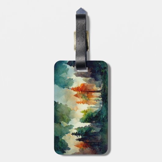 Étiquette À Bagage La forêt (nature) (Dos Vertical)