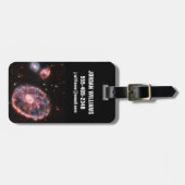 Étiquette À Bagage La Galaxie Cartwheel Et Ses Galaxies Compagnons. (Devant horizontal)