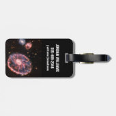 Étiquette À Bagage La Galaxie Cartwheel Et Ses Galaxies Compagnons. (Dos horizontal)