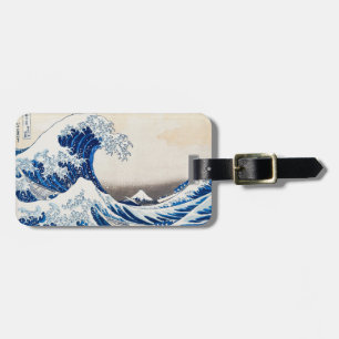 Étiquette À Bagage La Grande Vague au large de Kanagawa par Hokusai A