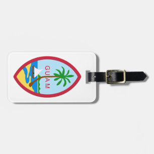 Étiquette À Bagage La GUAM - emblème/drapeau/manteau des bras/symbole