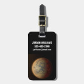 Étiquette À Bagage La Hot Rocky Exoplanet Hd 219134 B. (Devant Vertical)