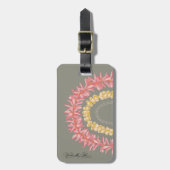 Étiquette À Bagage Lā Lei personnalisé par Wander With Aloha (Devant Vertical)