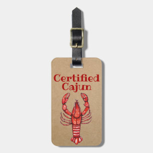 Étiquette À Bagage La Louisiane Cajun certifié par écrevisses