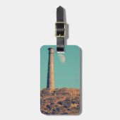 Étiquette À Bagage La Lune et une tour : Aberystwyth (Devant Vertical)