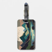 Étiquette À Bagage La Lune Sur Le Lac (Dos Vertical)