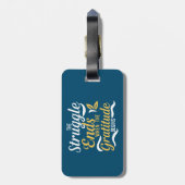 Étiquette À Bagage La Lutte Se Termine Quand La Gratitude Commence (Dos Vertical)