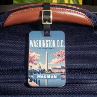 Étiquette À Bagage La Maison Blanche personnalisée des États-Unis Was